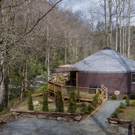 Tranquil Haven Luxy Yurt - Creekside Glamping With Private Hot Tub Villa Topton Екстериор снимка